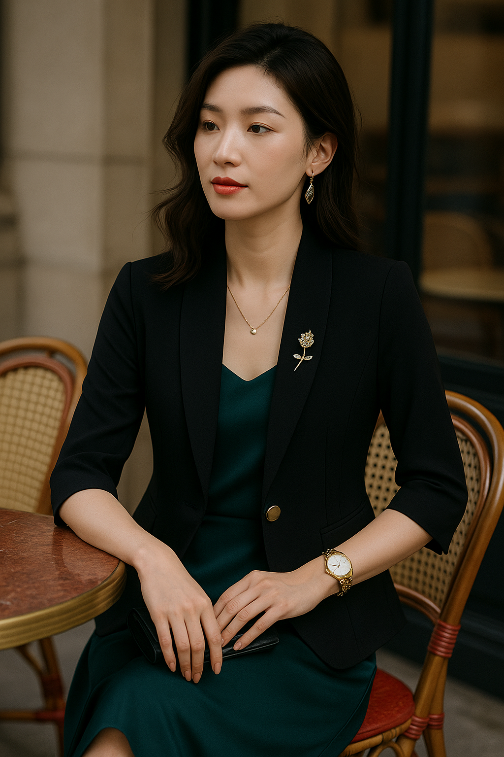 Dames Somer Koreaanse Nuwe Chiffon Klein Pakjas Mode Lekkergoed Knooppaneel Liggewig Asemhalende Veelsydige 3/4 Mou Jas