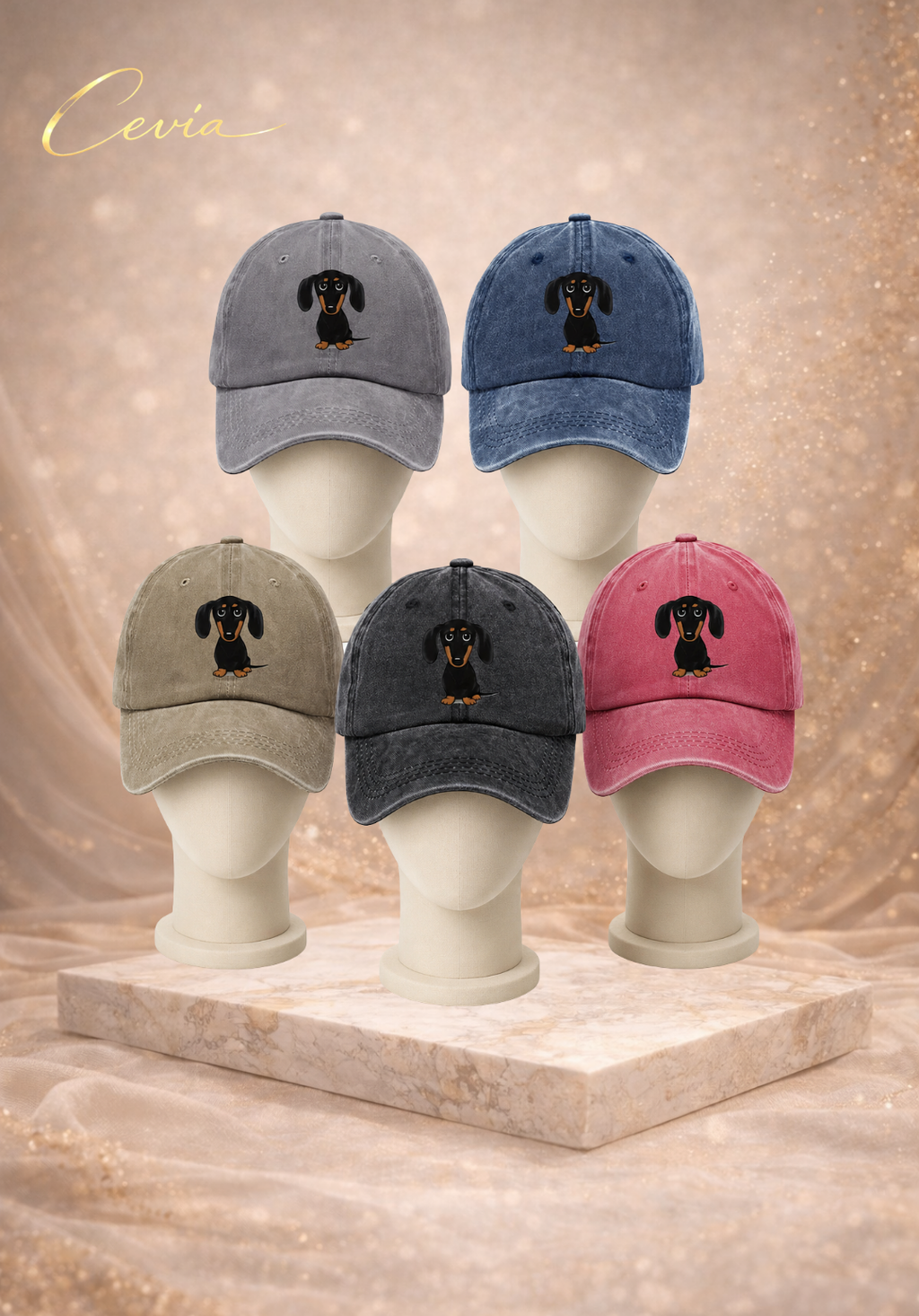 The Playful Pup Vintage Cap