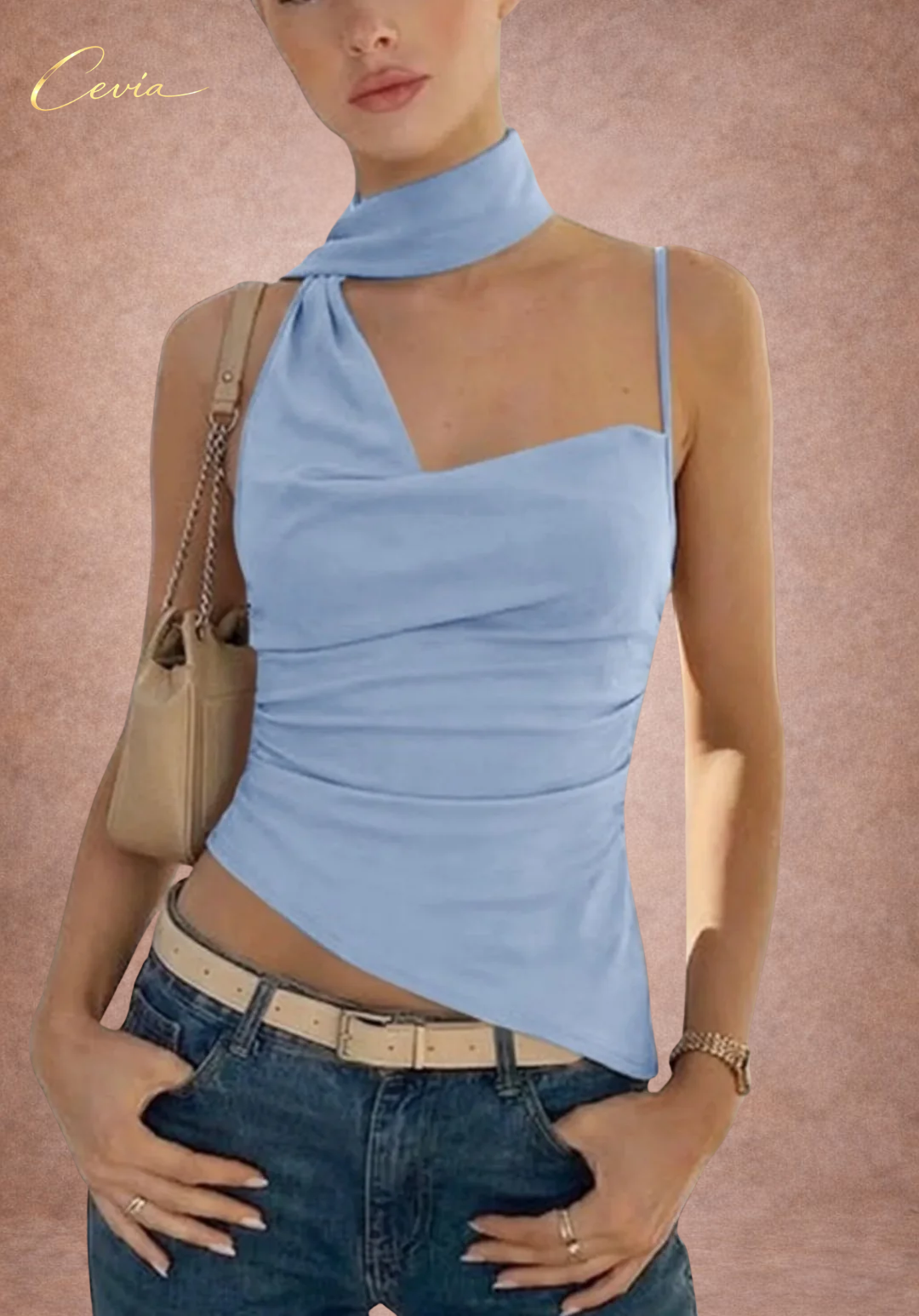 The Sorella Scarf-Neck Top