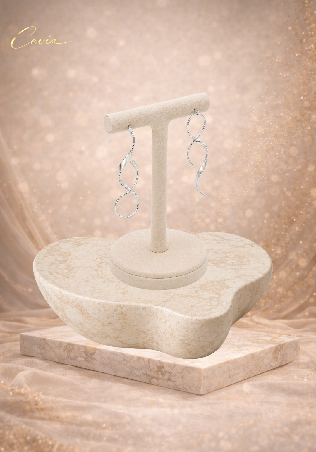 The Vellara Fluid-Twist Statement Earrings