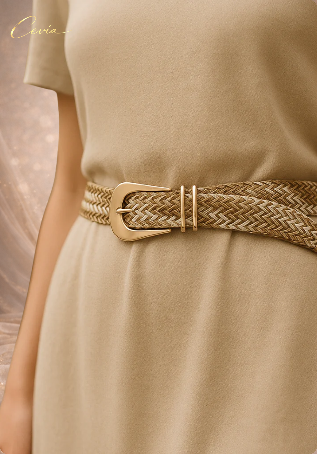 The Serinelle Woven Waist Belt