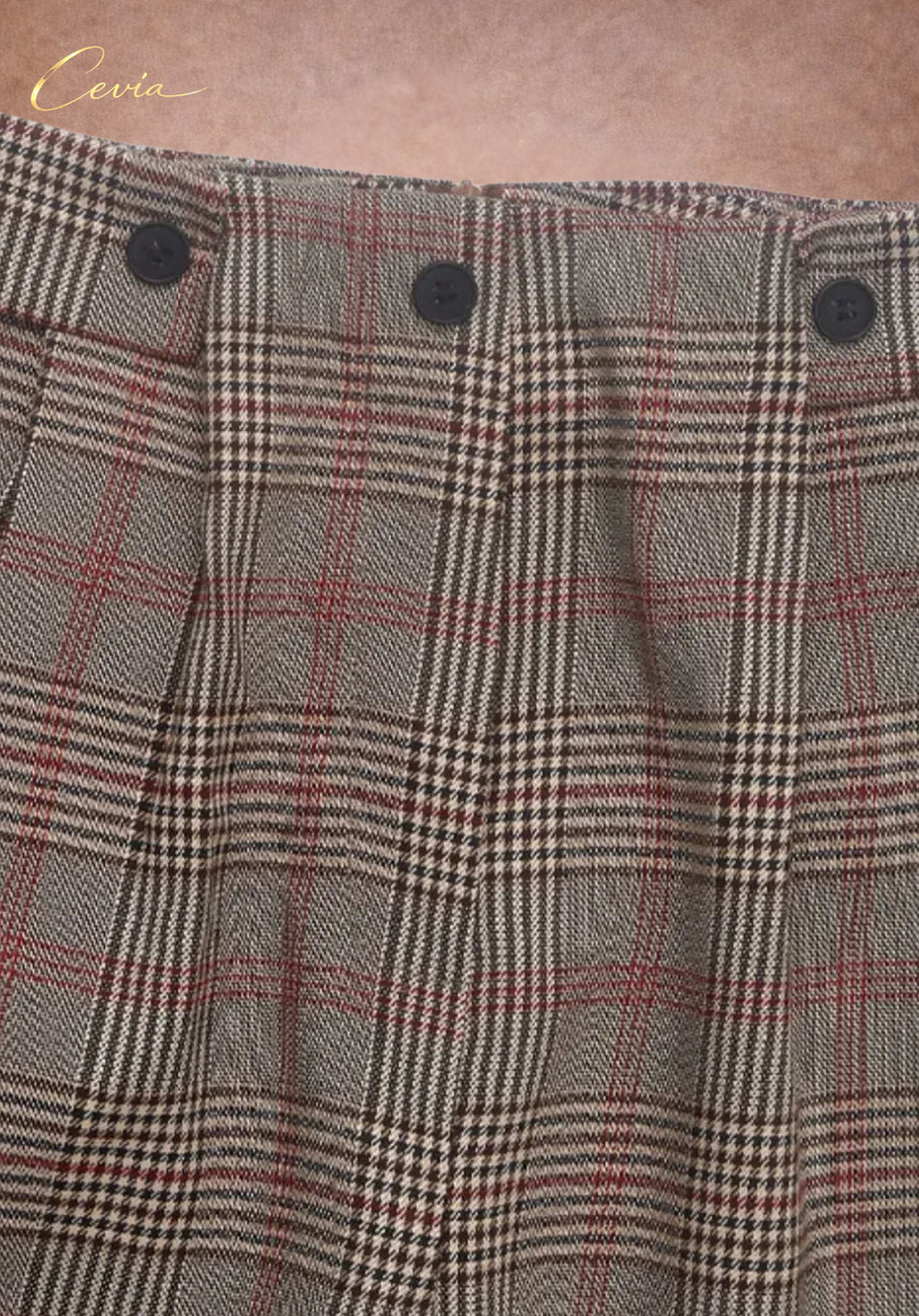 The Marivelle Paris Tailored Checkered Trousers – Heritage Plaid Elegance