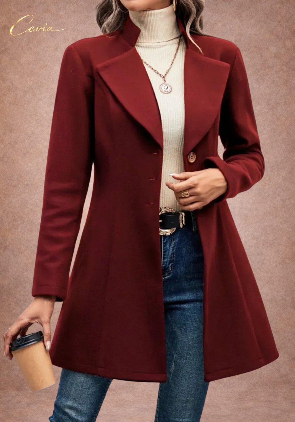 Urban Classic Buttoned Flare Coat