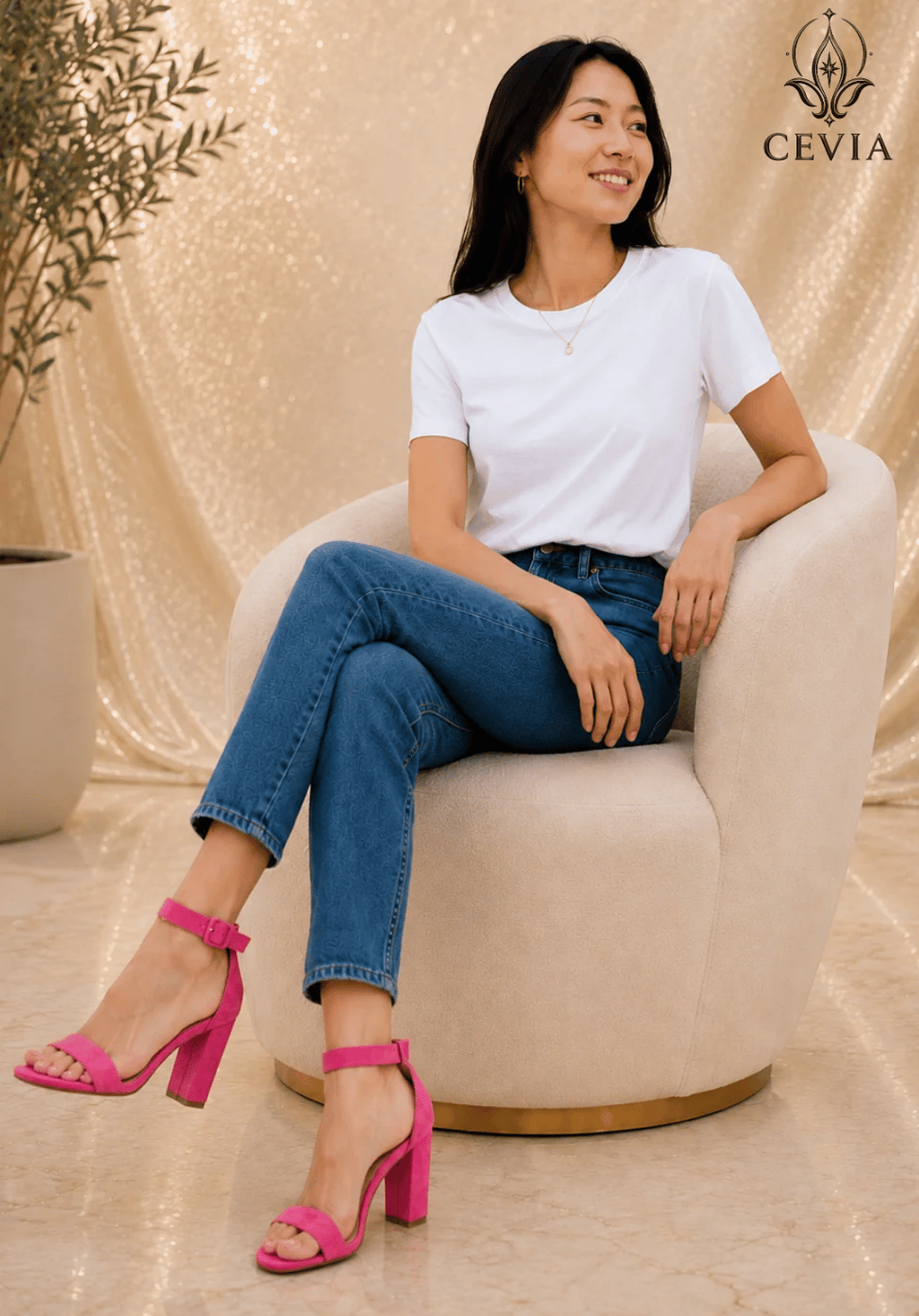 The Signature Suede Block-Heel Sandals