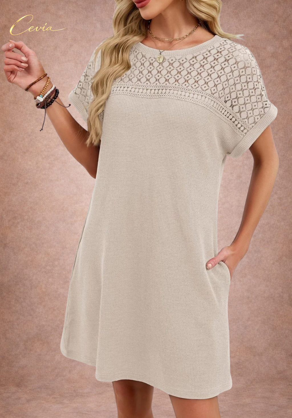 The Soft Grace Textured Dress