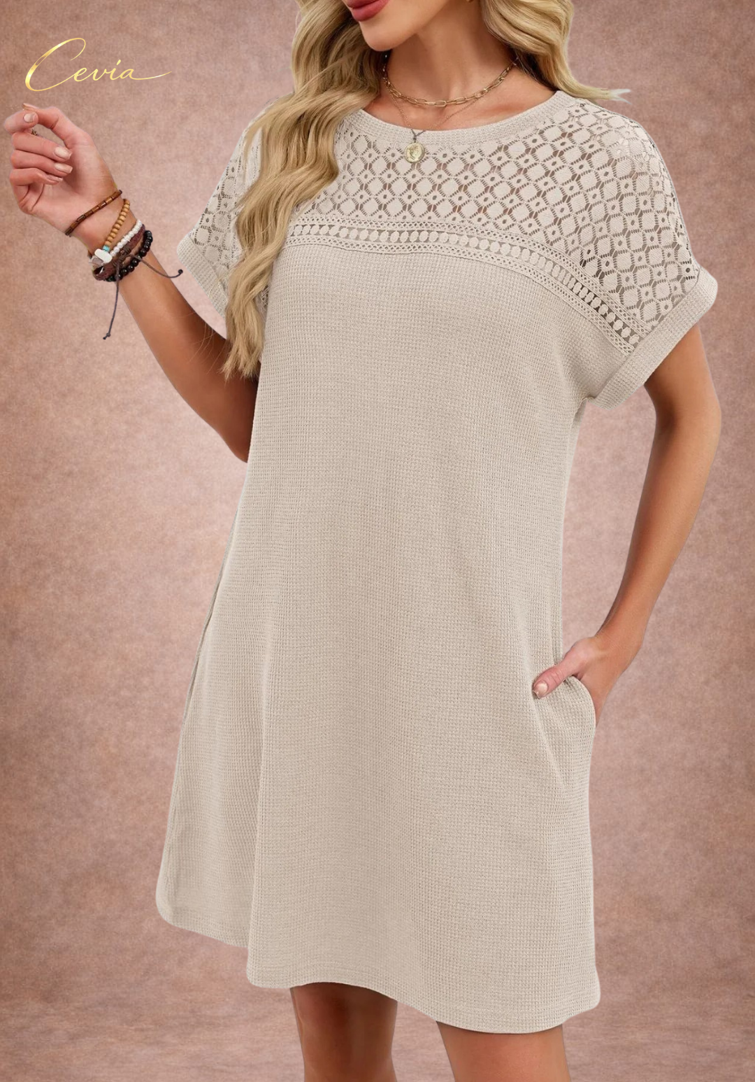 The Soft Grace Textured Dress