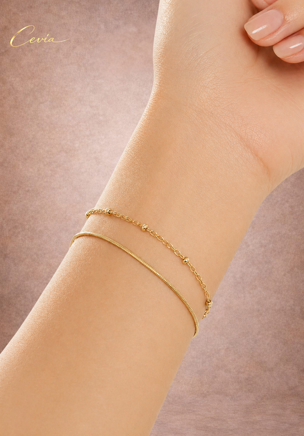The Elara Dual-Gleam Layered Bracelet