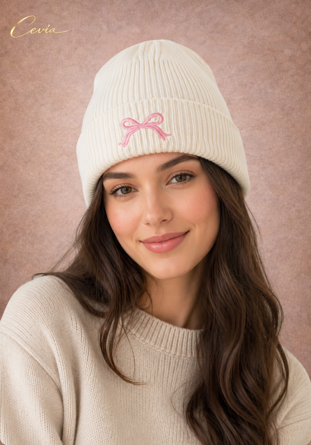 The Maribelle Bow-Knit Beanie