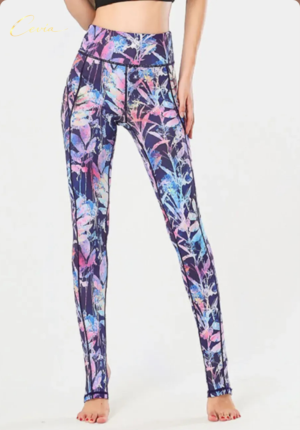 The Virelle Chromatic-Stretch Stirrup Leggings
