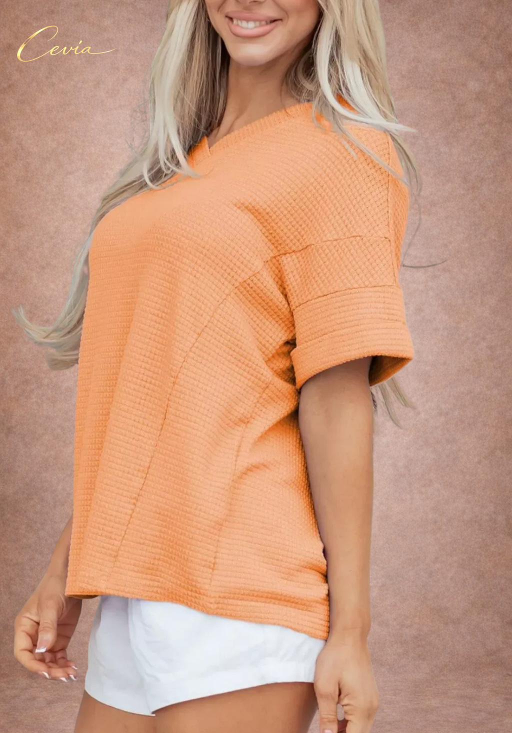The Riviera Waffle Knit Relaxed Tee