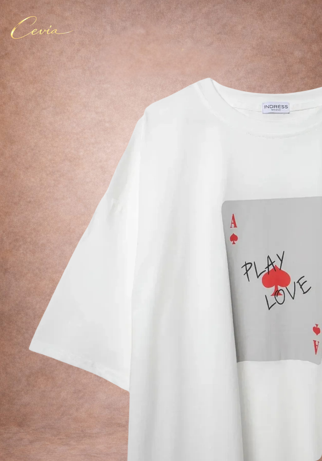 The Playful Love Oversized Cotton Tee