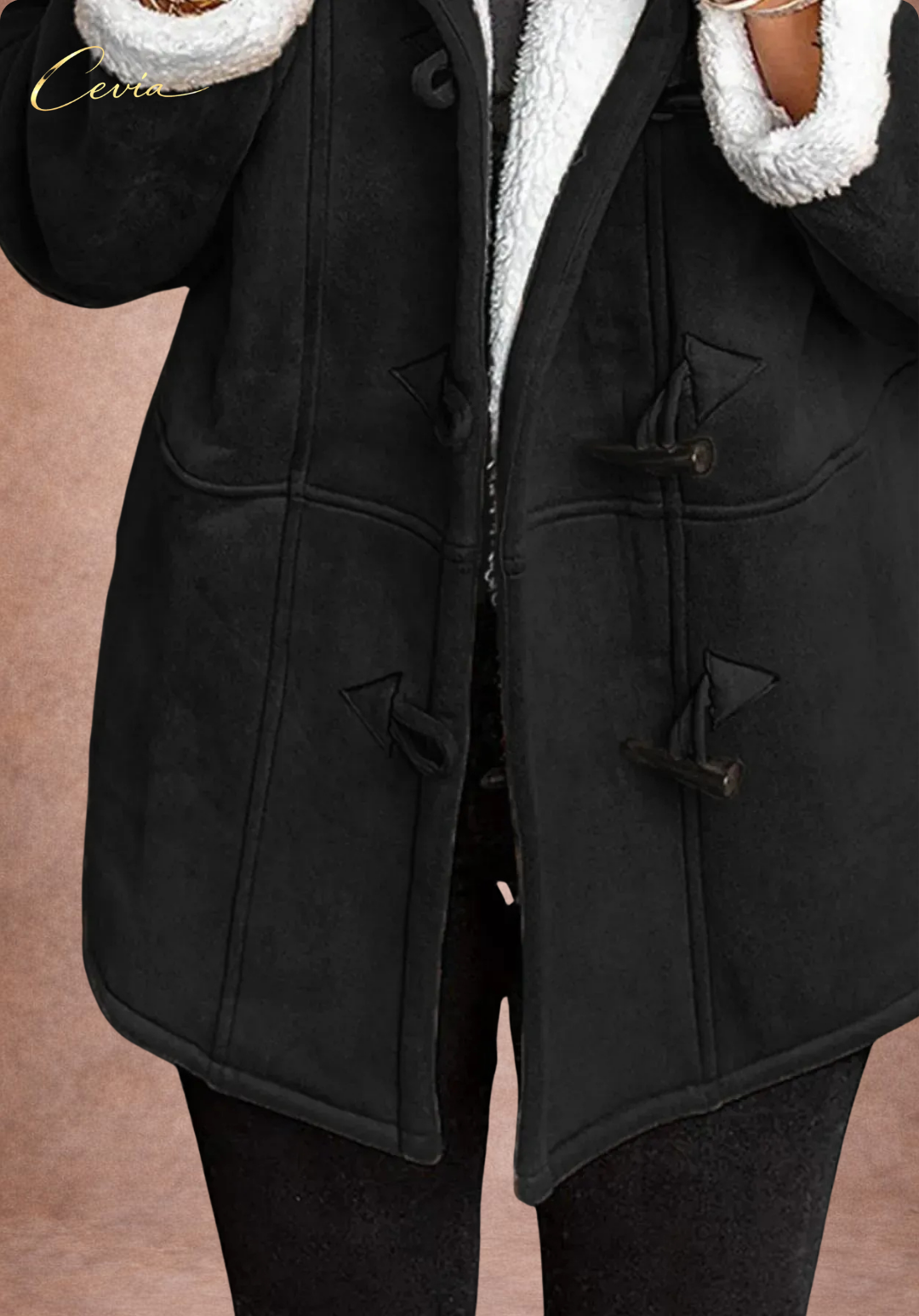 The Norabel Cozy Toggle Hooded Coat