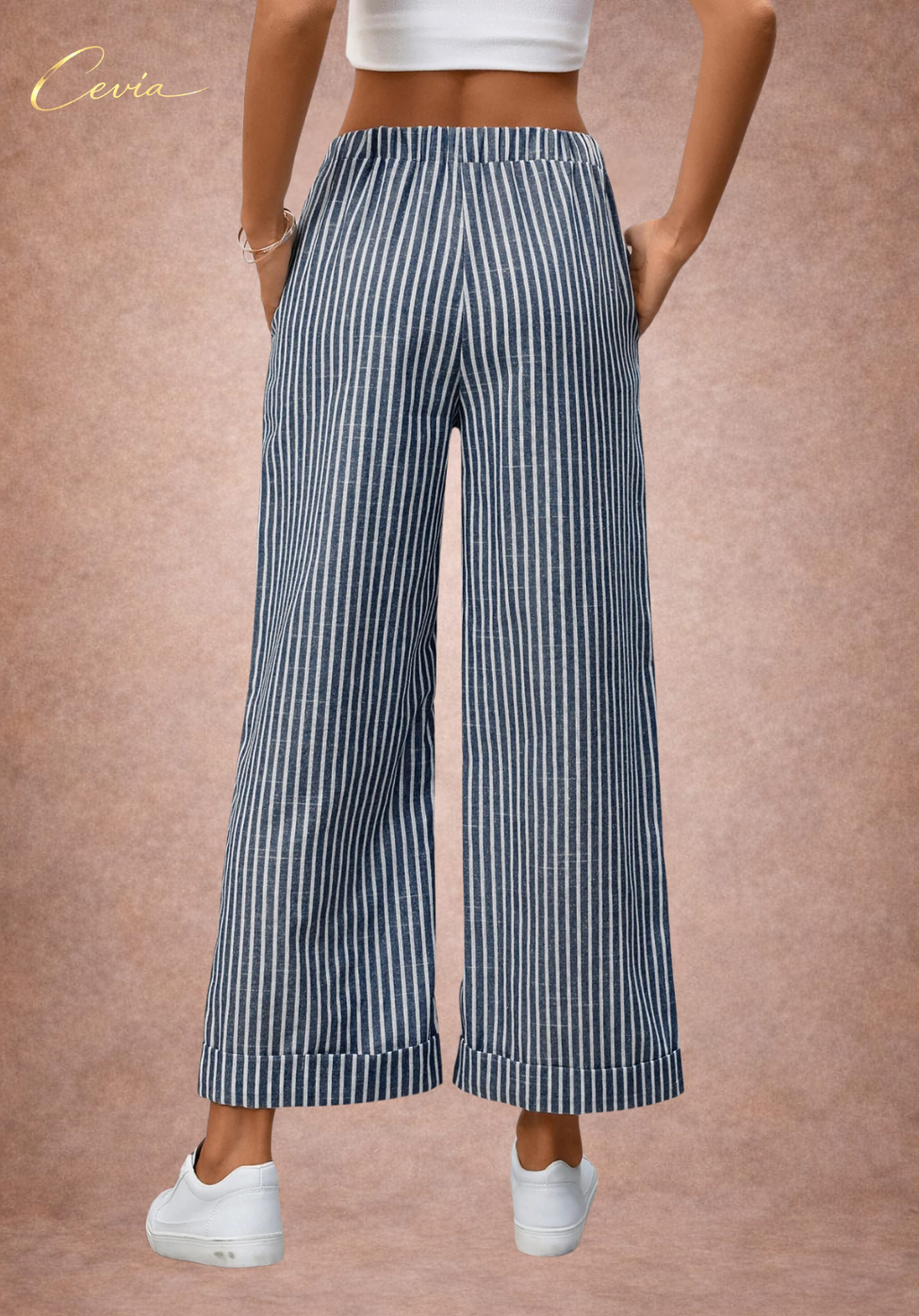 Striped Wide Leg Pants