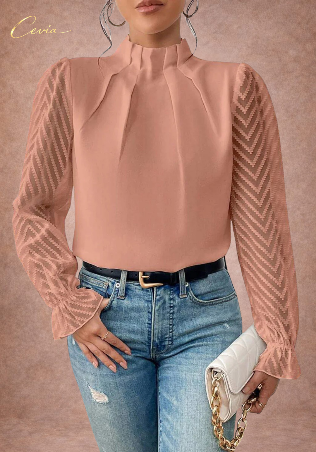 The Ivora Refined Sheer Blouse
