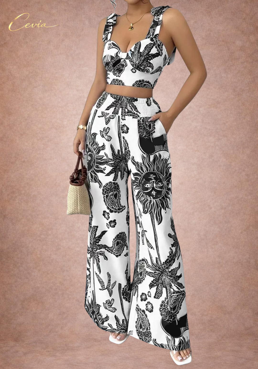 The Riviera Bloom Two-Piece Set
