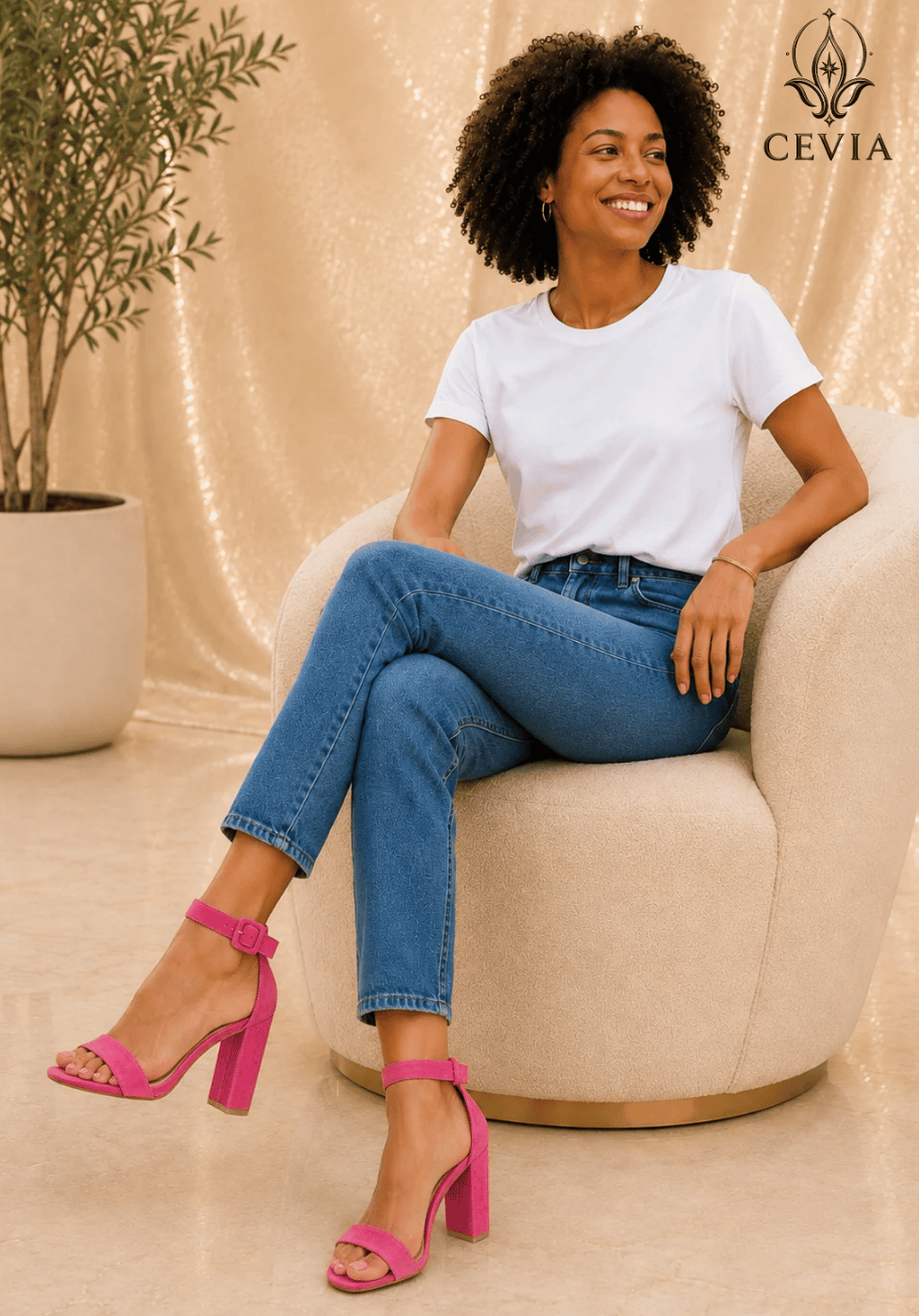 The Signature Suede Block-Heel Sandals