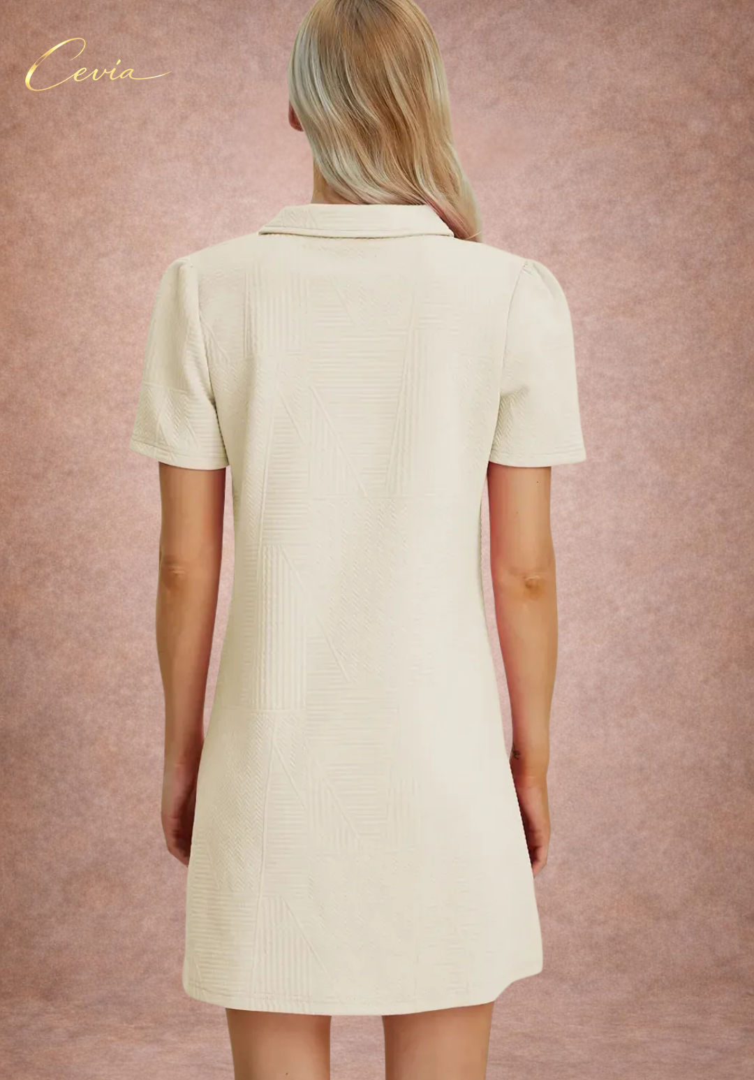 The Ivory Poise Textured Dress