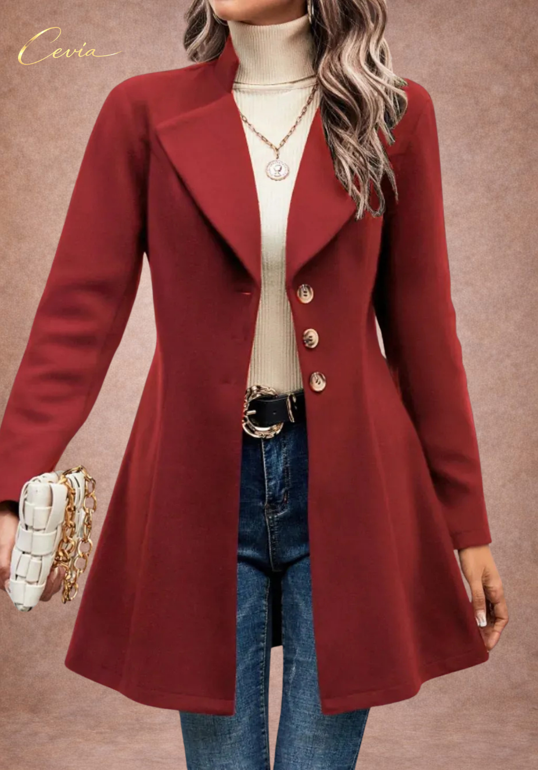 Urban Classic Buttoned Flare Coat
