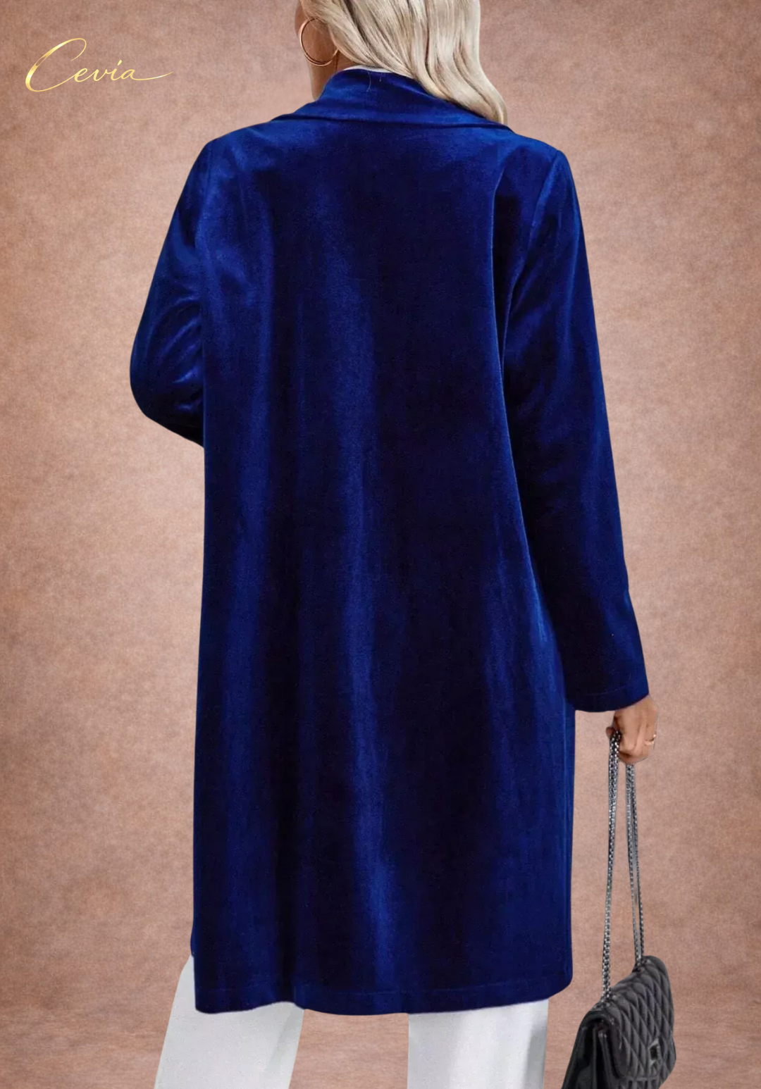 The Velvet Luxe Longline Blazer Coat