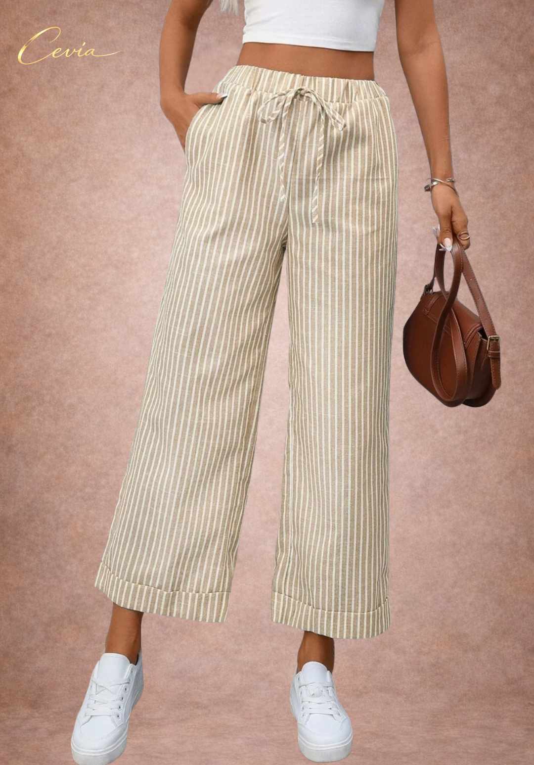 Striped Wide Leg Pants
