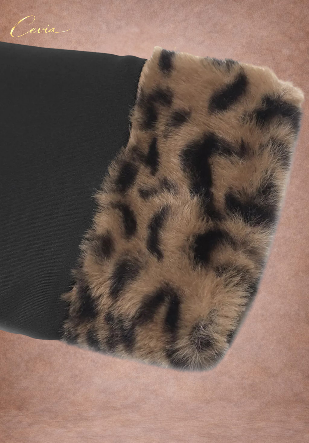 The Léonelle Velvet-Luxe Leopard Trim Bodysuit