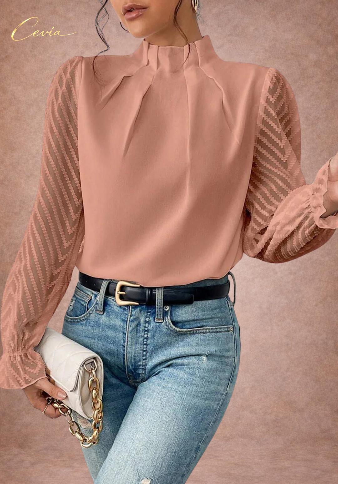 The Ivora Refined Sheer Blouse
