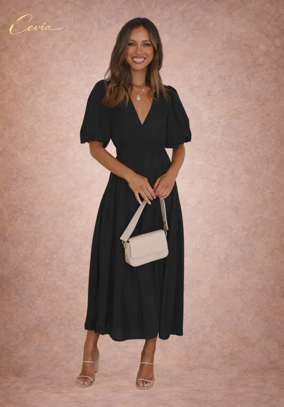 The Evelina Tiered Midi Dress