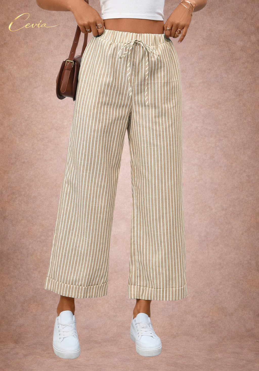 Striped Wide Leg Pants