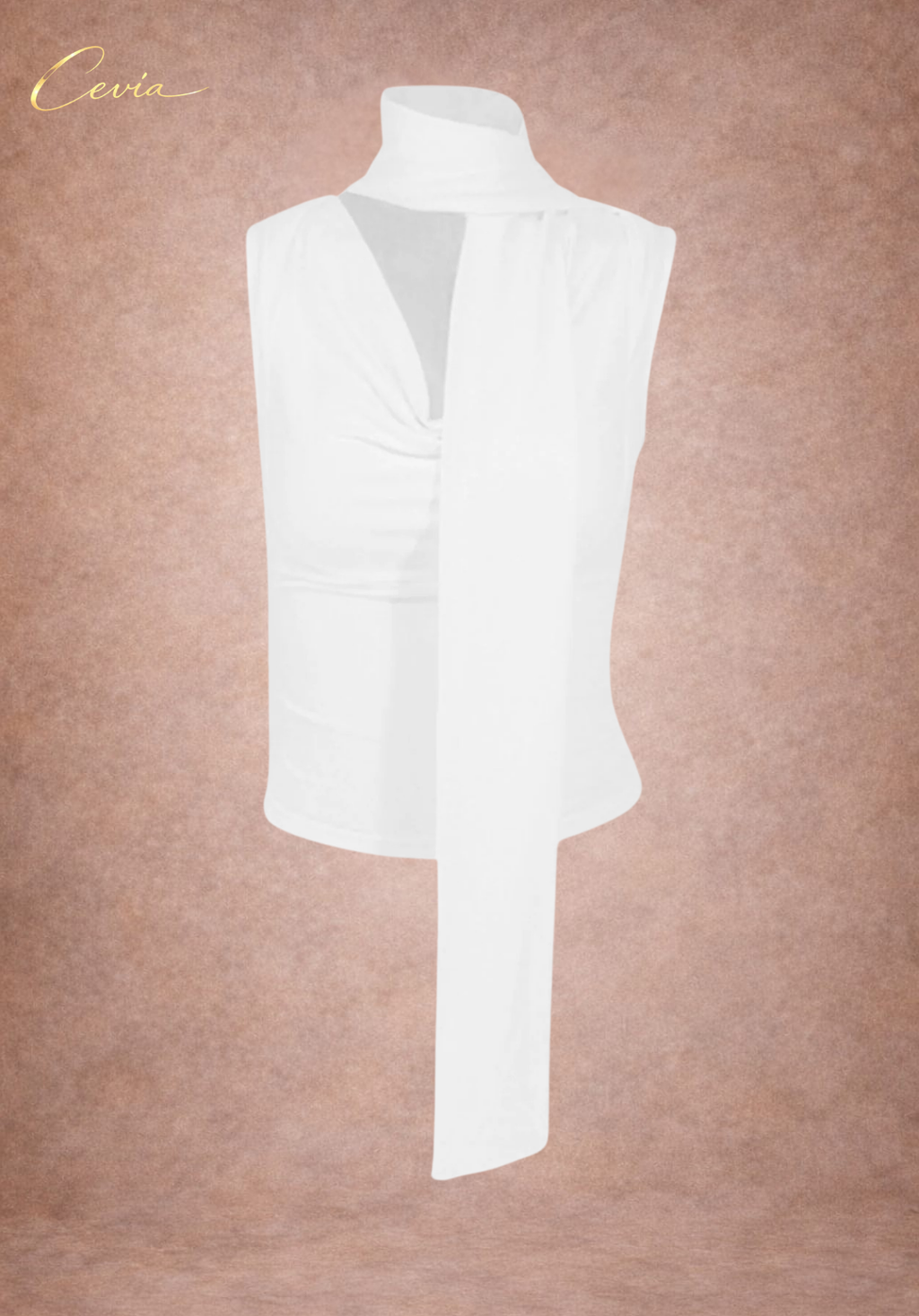 The Vivienne Draped Scarf Top