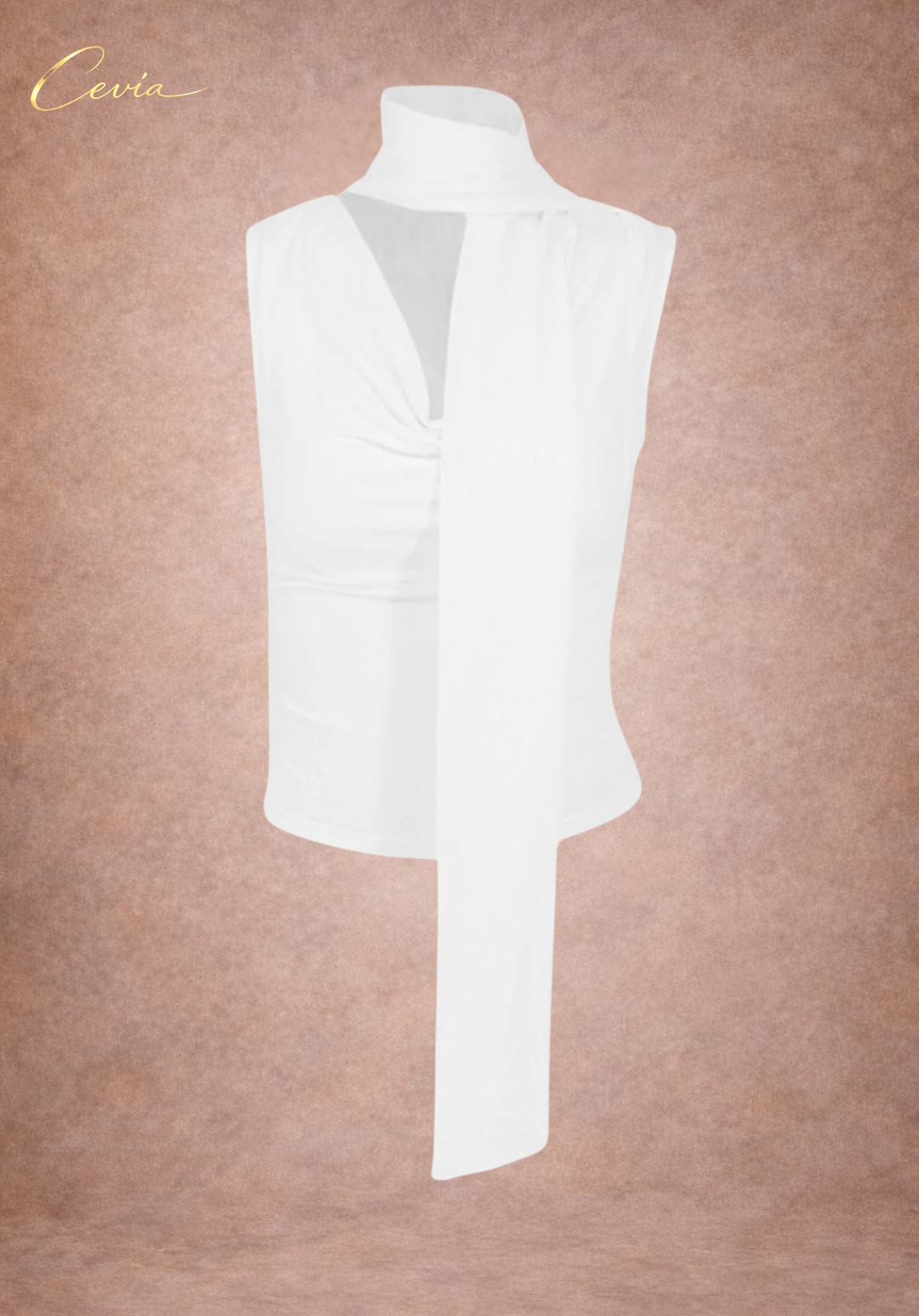 The Vivienne Draped Scarf Top