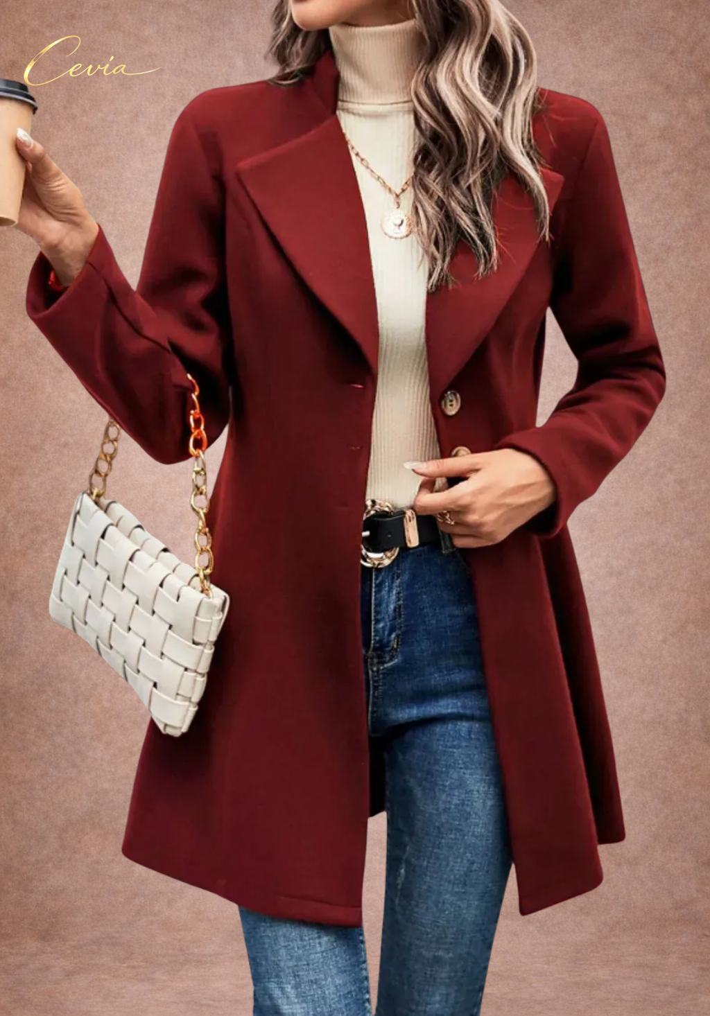 Urban Classic Buttoned Flare Coat