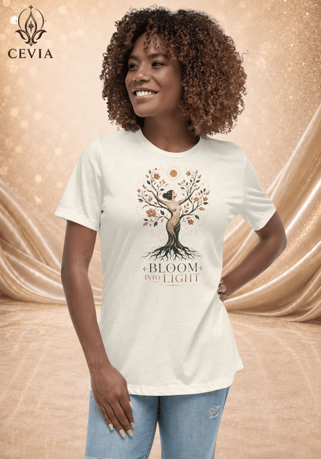 The Radiant Bloom Graphic Tee