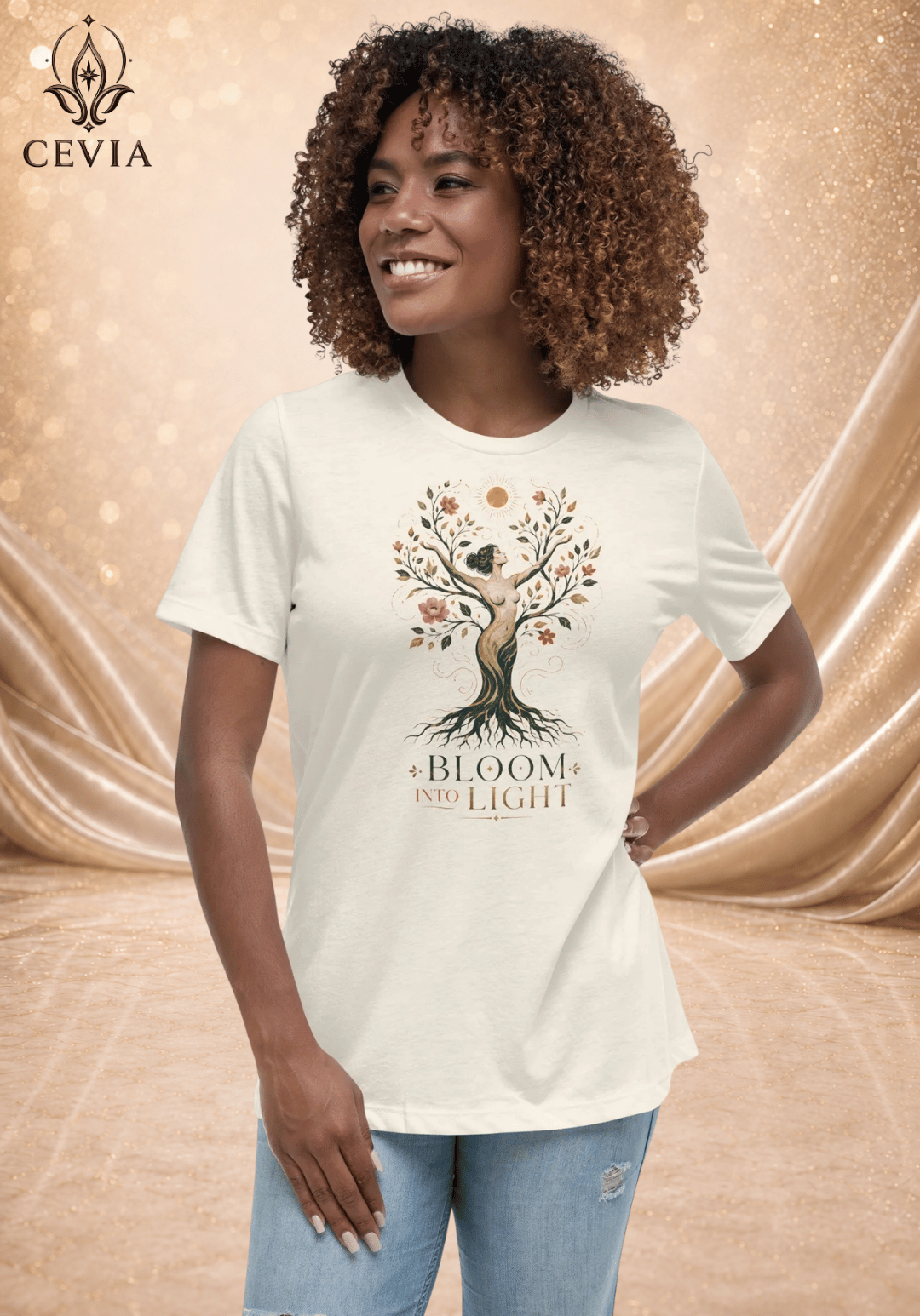 The Radiant Bloom Graphic Tee