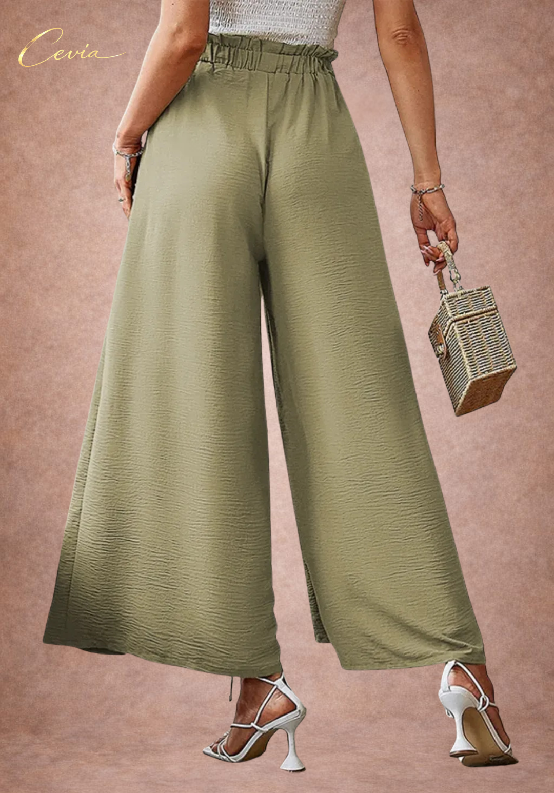 The Marielle Flow-Tie Palazzo Pants