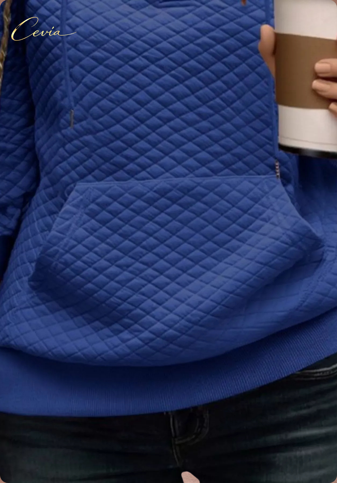 The Alverine Quilted Buttonline Hoodie