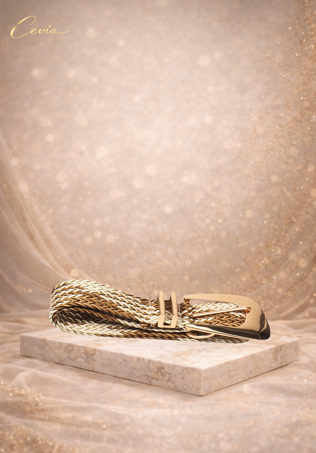 The Serinelle Woven Waist Belt