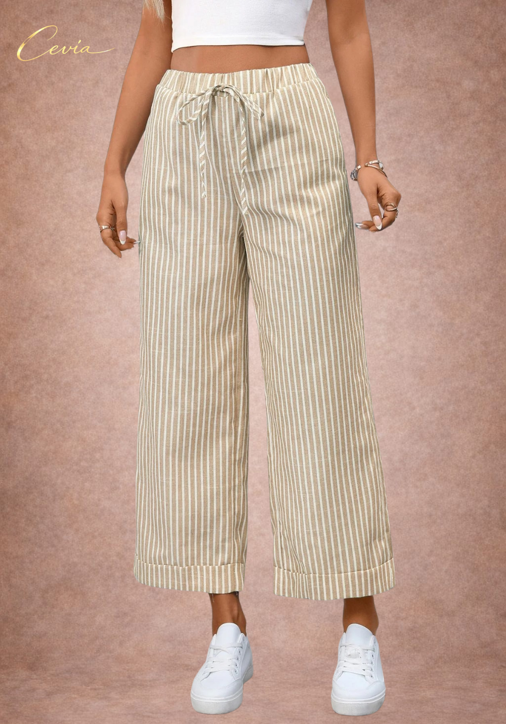 Striped Wide Leg Pants