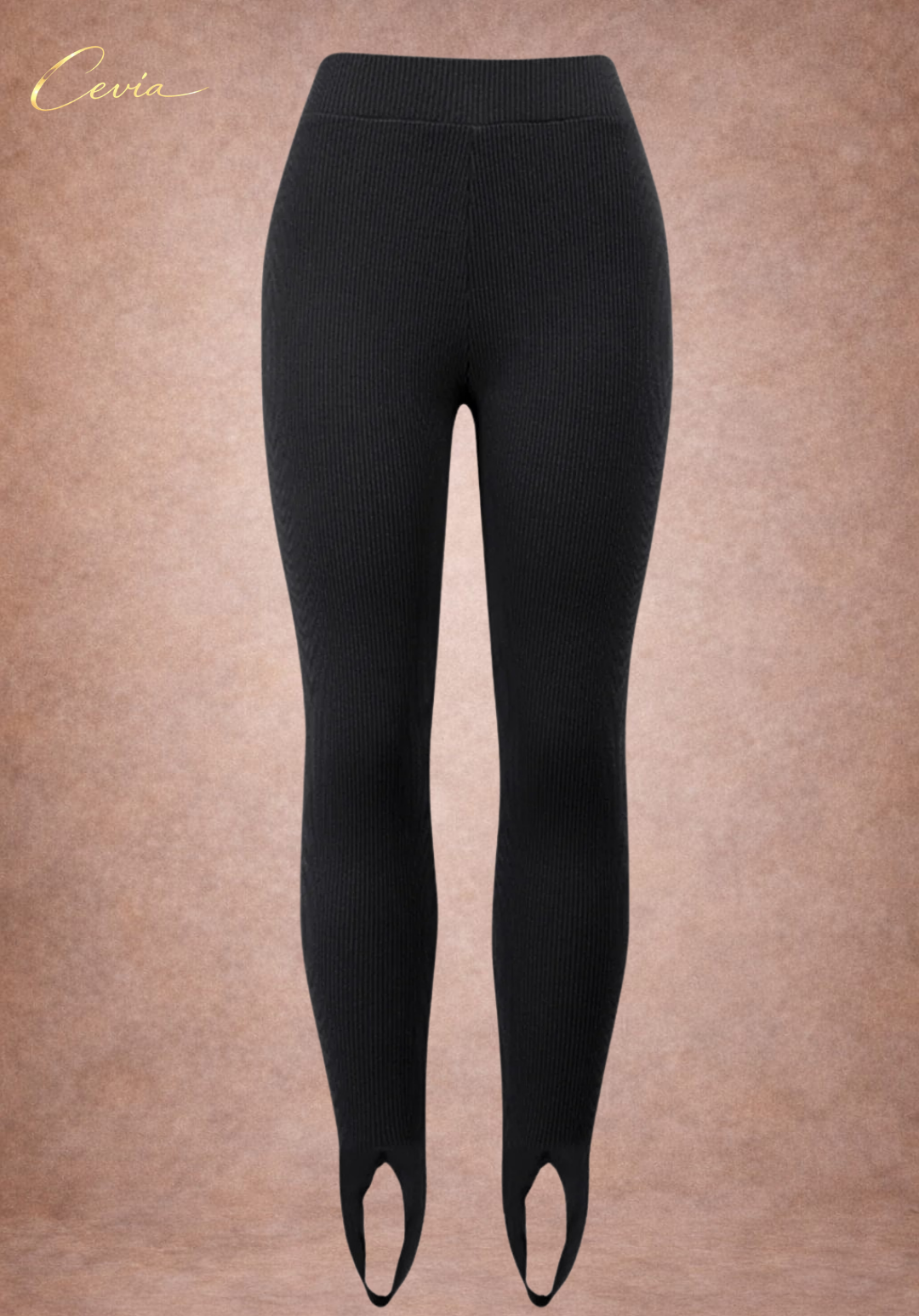 The Marvelle Ribbed-Stirrup Leggings