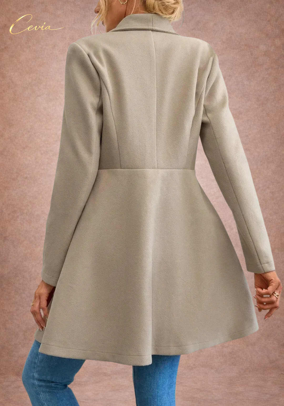Flared Double-Breasted Elegance Coat