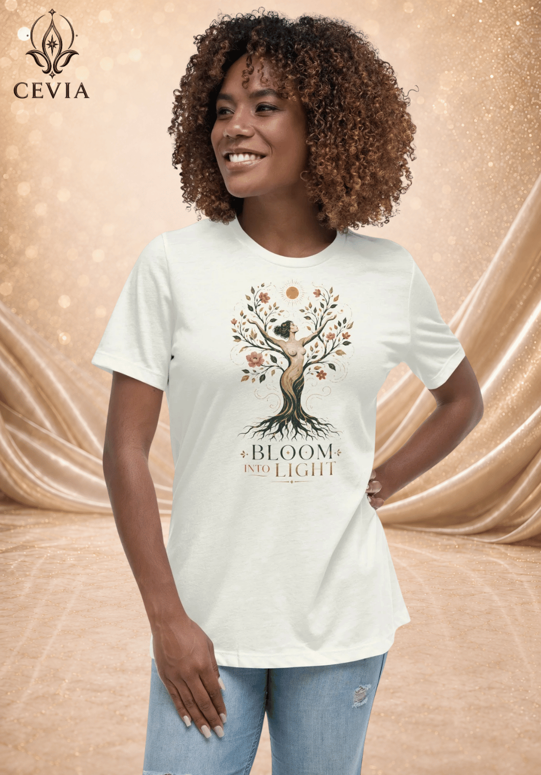The Radiant Bloom Graphic Tee