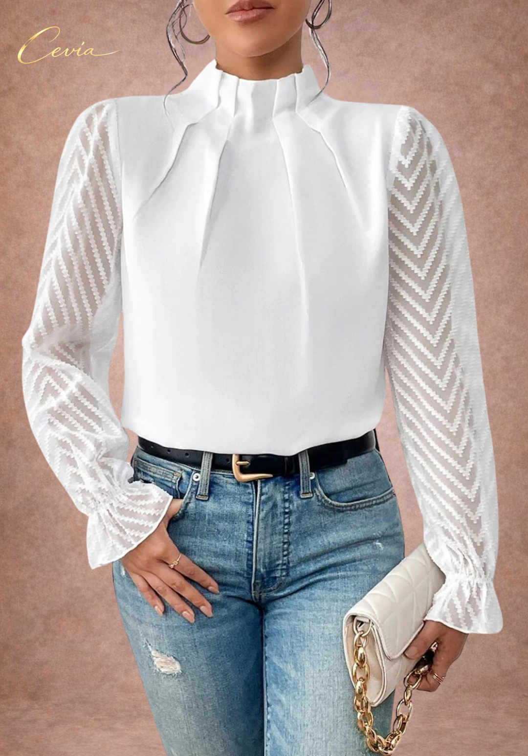 The Ivora Refined Sheer Blouse