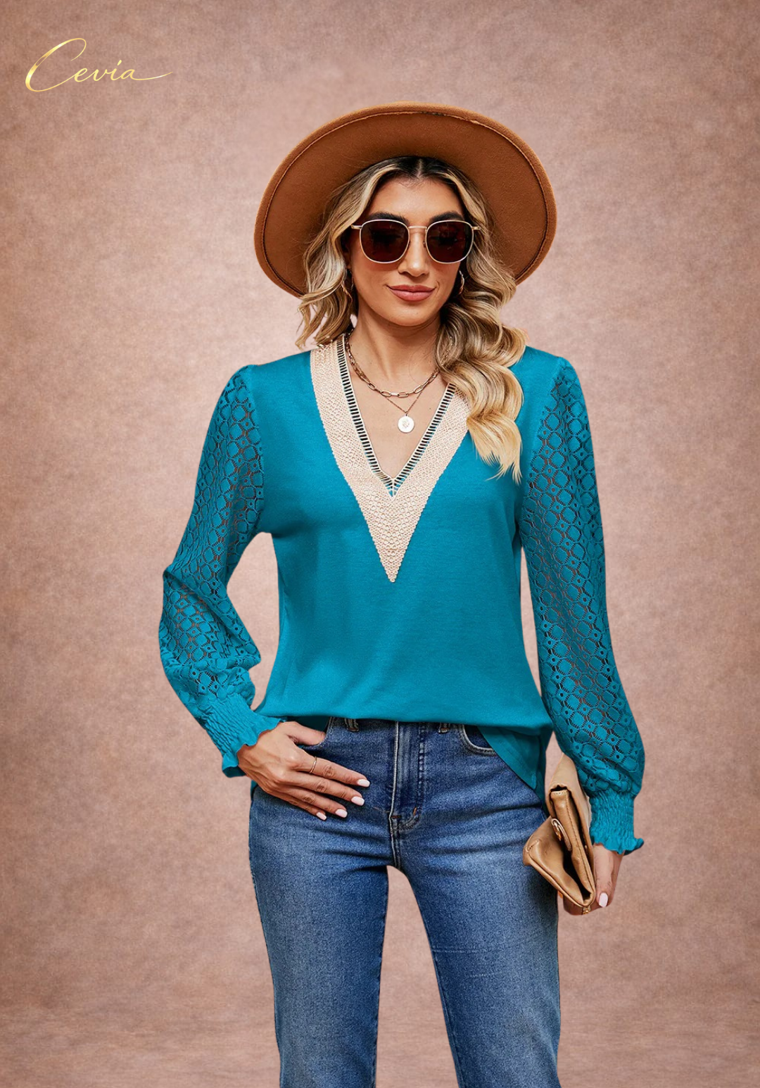 The Elowyn Lace-Elegance Blouse