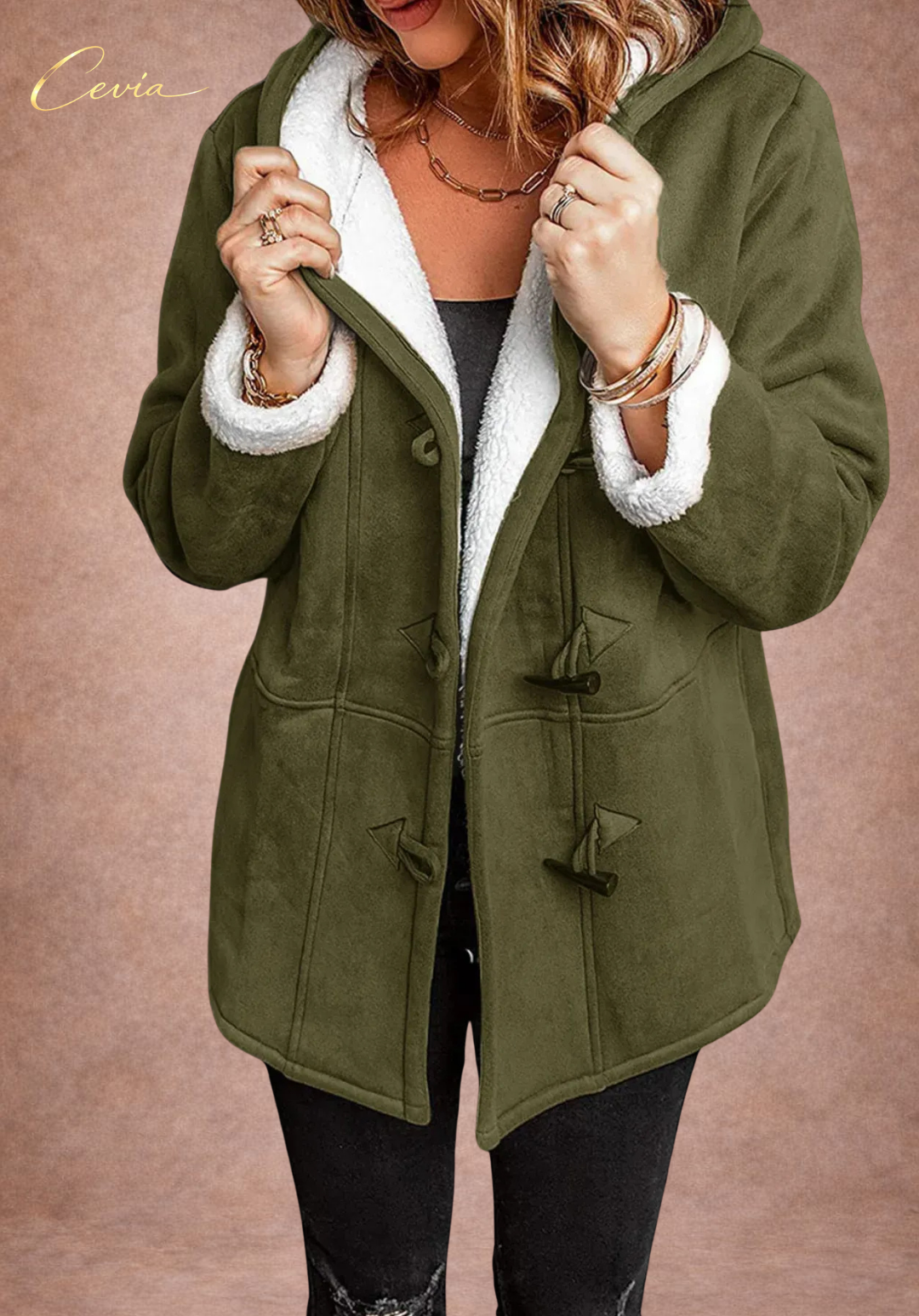 The Norabel Cozy Toggle Hooded Coat