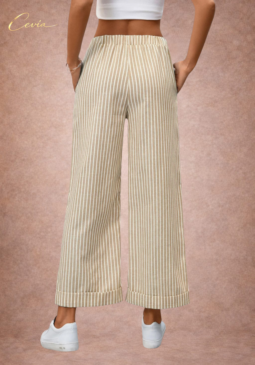 Striped Wide Leg Pants