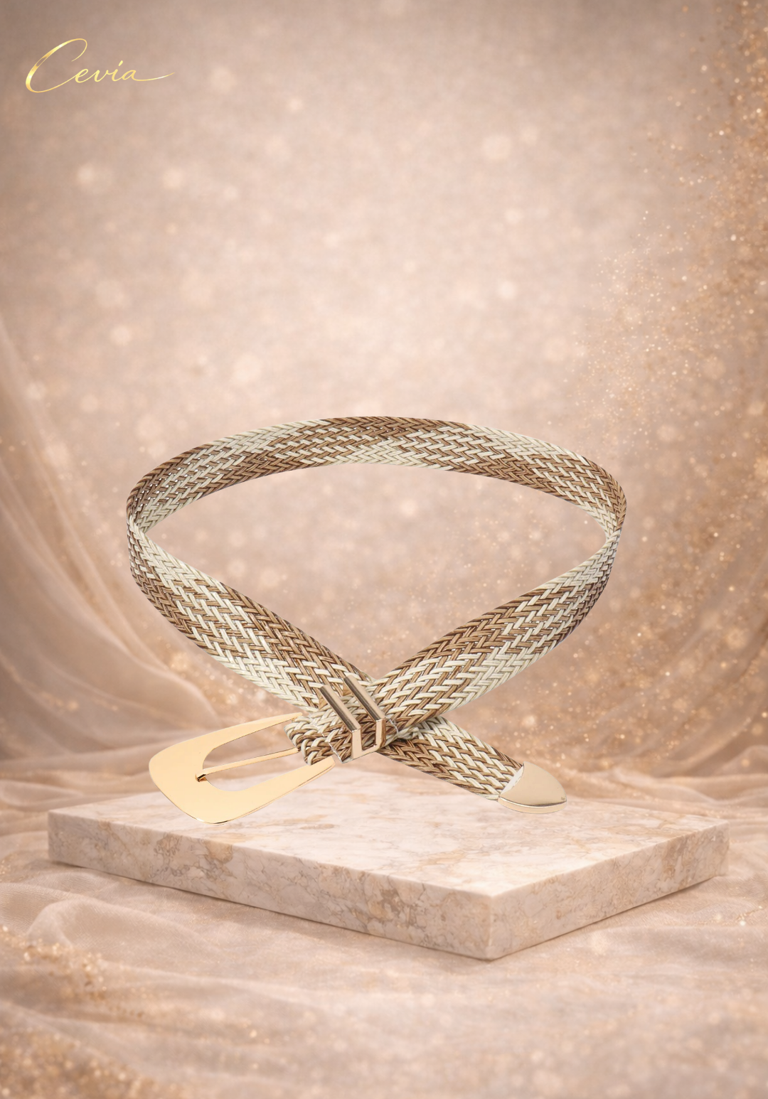 The Serinelle Woven Waist Belt