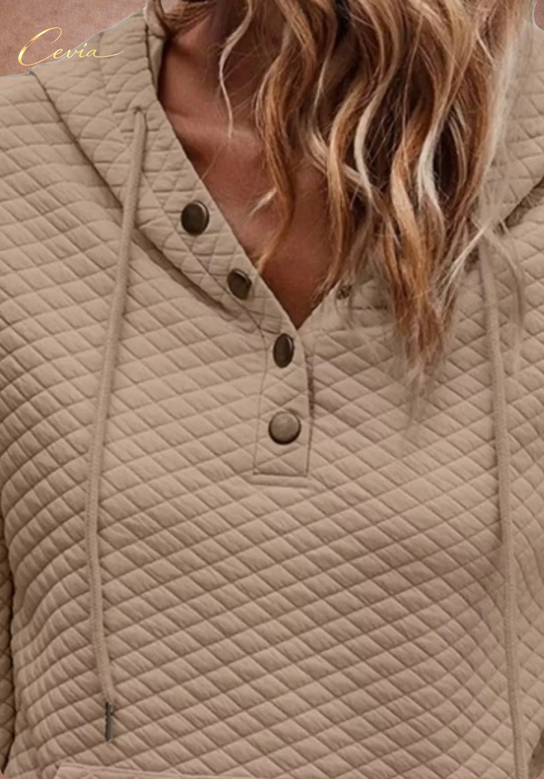 The Alverine Quilted Buttonline Hoodie