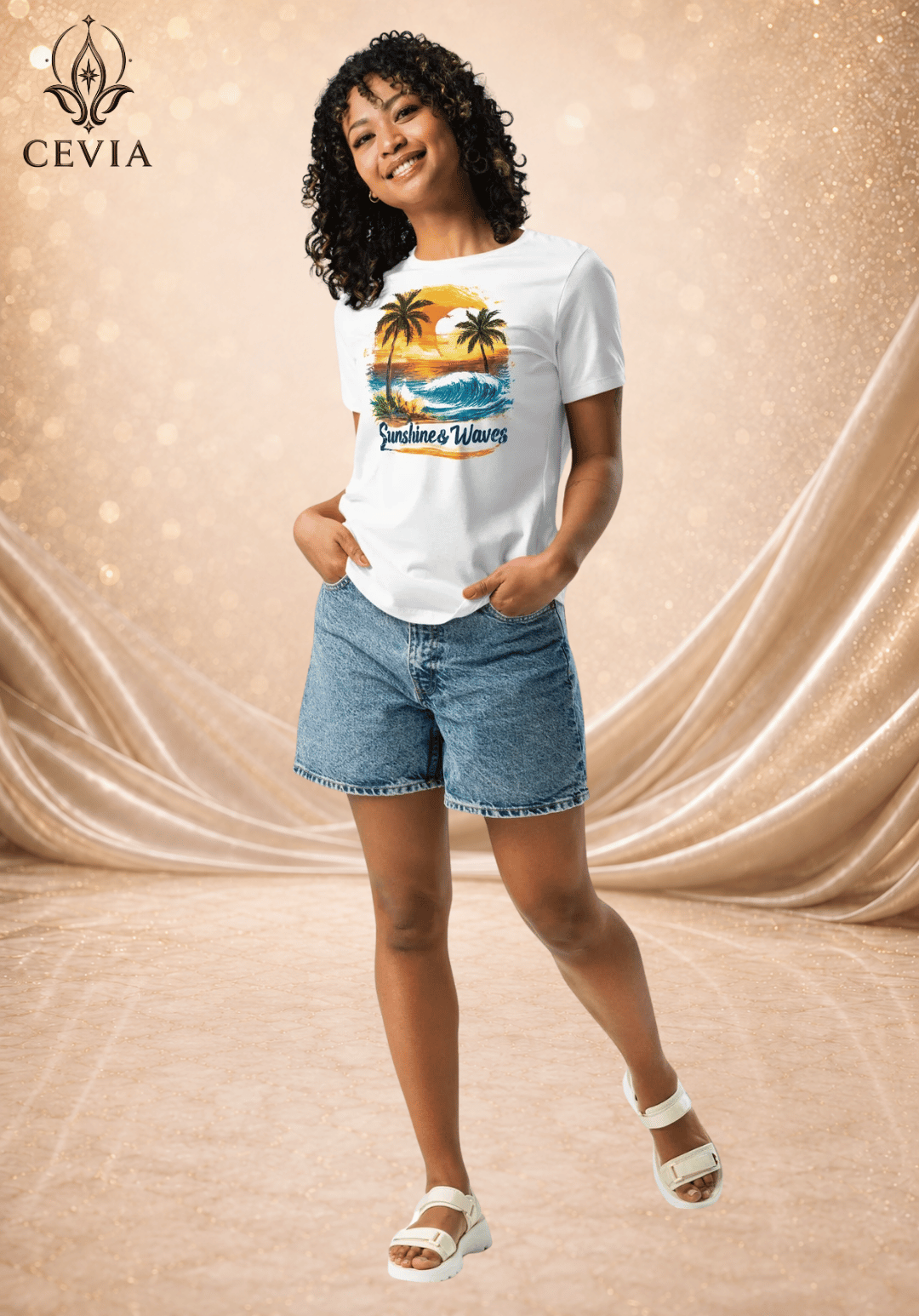 The Sunshine & Waves Graphic Tee