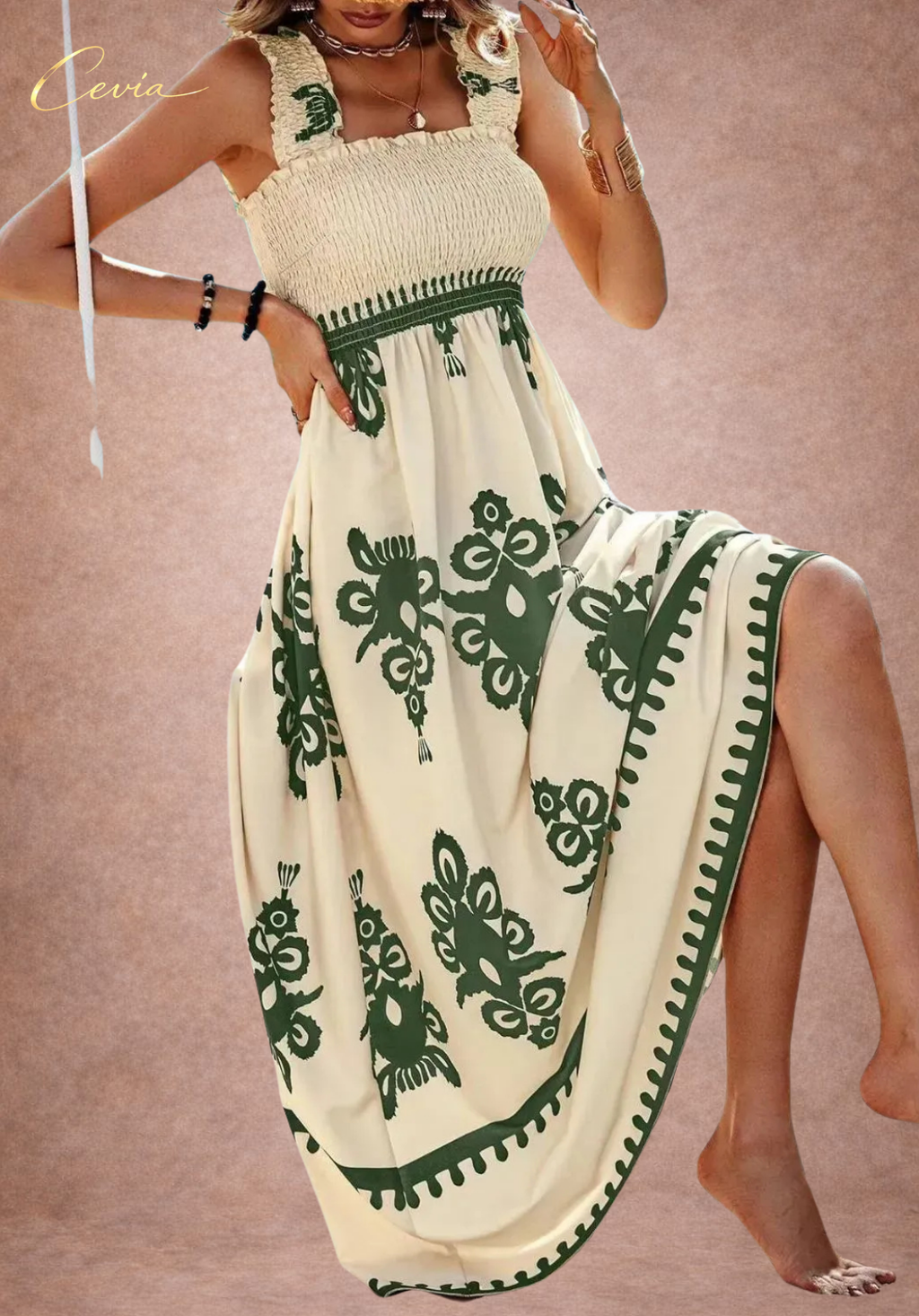 The Midnight Heritage Smocked Dress