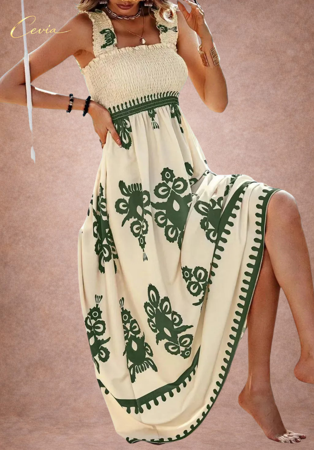 The Midnight Heritage Smocked Dress
