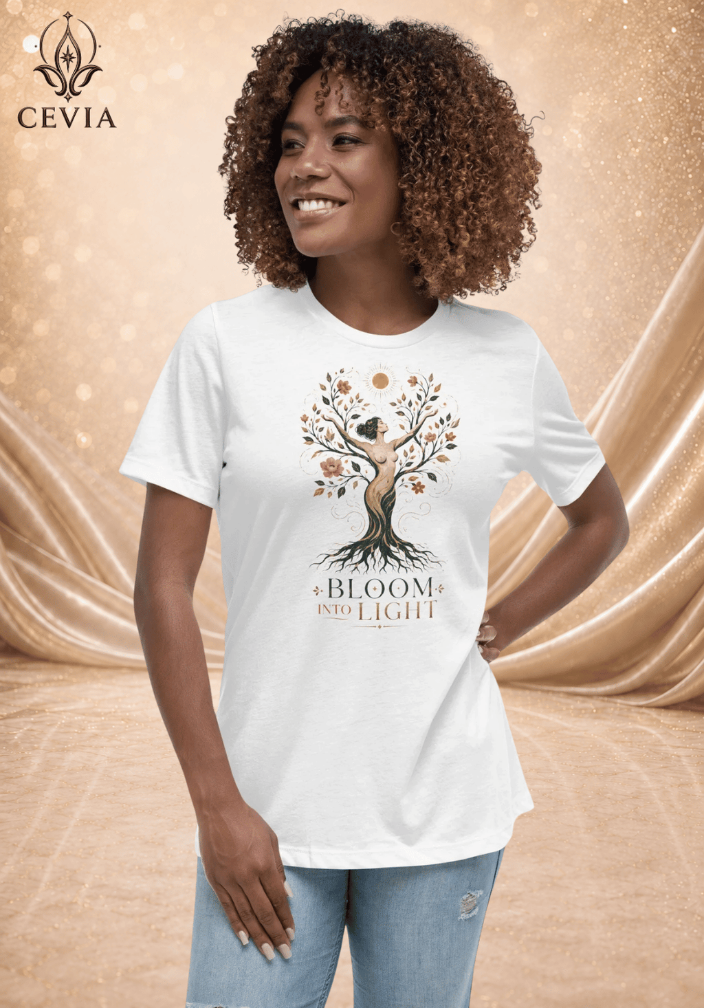 The Radiant Bloom Graphic Tee